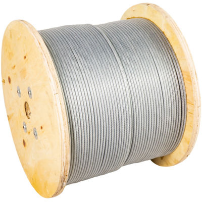 ราคาดี สแตนเลสคาร์บอน 7.94 มิลลิเมตร สายเคเบิลเครื่องบินเหล็กกระปุก 7x19 5/16 