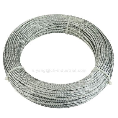 ราคาดี 6*19 สายเคเบิลเหล็กเหล็กเหล็กเหล็กเหล็ก 3/64