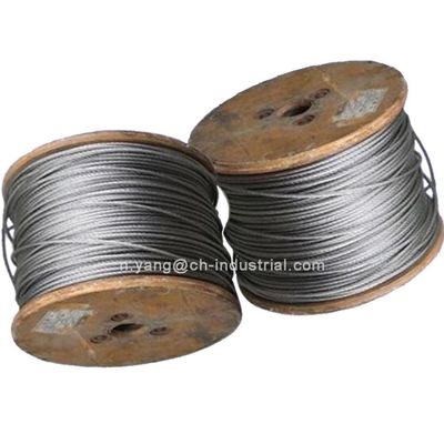 ราคาดี สายเคเบิลเหล็ก 7x7 500 ฟุต พร้อมแกนเหล็ก เชือกลวดเหล็ก 1/16