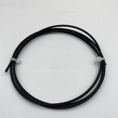 ราคาดี สายเคเบิลเครื่องบินเคลือบผงสีดำเหล็ก Cold Heading 7x7 1x19 SS316 เชือกลวดเหล็กออกไซด์ดำเชือกลวดสแตนเลส ออนไลน์