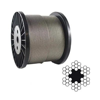 ราคาดี สายใยเหล็กไร้ขัดเหล็ก T316 ไม่เคลือบ 3/16 