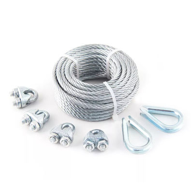 ราคาดี ประเภท 316 สแตนเลส SS Cable Deck Railing Hardware Kits ระบบ 1/8 นิ้ว สแตนเลส สายเคเบิล สาย T316 7x7 สายเคเบิล ออนไลน์