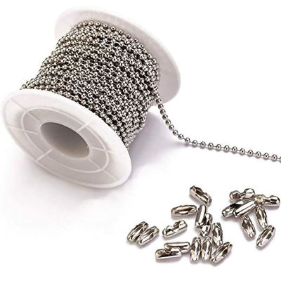 ราคาดี Roller Chain Essential 2.4mm Stainless Steel Silver Ball Chain with Custom Length ออนไลน์