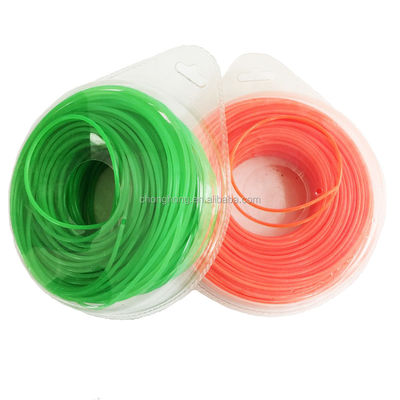ราคาดี สีต่าง ๆ 3.0mm ตาราง / กลม / หกเหลี่ยม / ดาว ไนลอน Trimmer Line วัสดุไนลอน 100% ออนไลน์