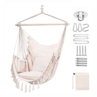 ราคาดี Hanging Chair Garden Outdoor Hammock Camping With Wooden Hammock Chair Boho Hammock ออนไลน์