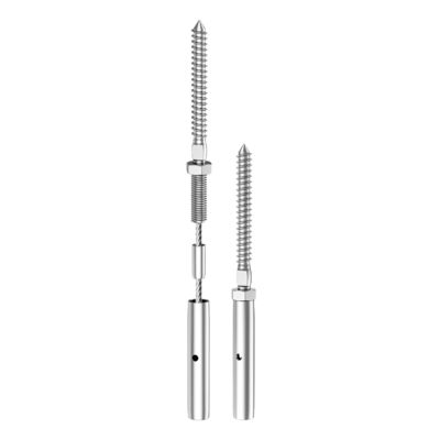 ราคาดี T316 Stainless Steel Cable Railing Hardware with Waterproof Rust-proof Swage Lag Screws Suitable for 3/16-inch Cables ออนไลน์