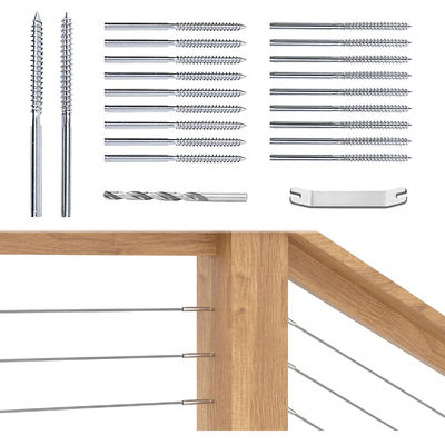 ราคาดี สกรูยึดแบบ Swage สแตนเลสสตีล T316 สำหรับราวบันไดเคเบิลขนาด 3/16 นิ้ว (ซ้ายและขวา) ออนไลน์