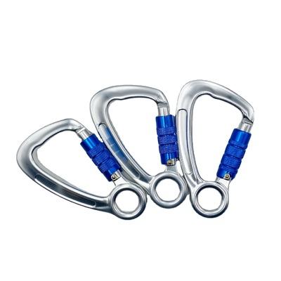 ราคาดี อัตโนมัติล็อคการปีน Hardware Twist Lock 23kN อลูมิเนียม Carabiner กับตา Captive ออนไลน์