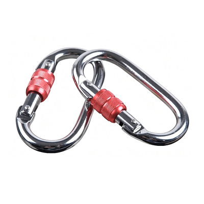 ราคาดี คาราไบเนอร์ปีน 25kN 5620Lbs หนักงานล็อคคาราไบเนอร์คลิปอุตสาหกรรม Twist Lock Carabiners สําหรับการปีน ออนไลน์