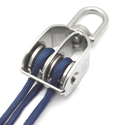 ราคาดี โรลเลียร์คู่ล้อเดียว สายวงล้อสายไหม 201/304/316 สแตนเลส pulley ออนไลน์