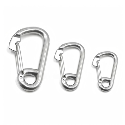ราคาดี Spring Snap Hook 316 สแตนเลส Snap Hook Clip Quick Link Carabiner สําหรับความปลอดภัยของรถยนต์และเรือ ออนไลน์